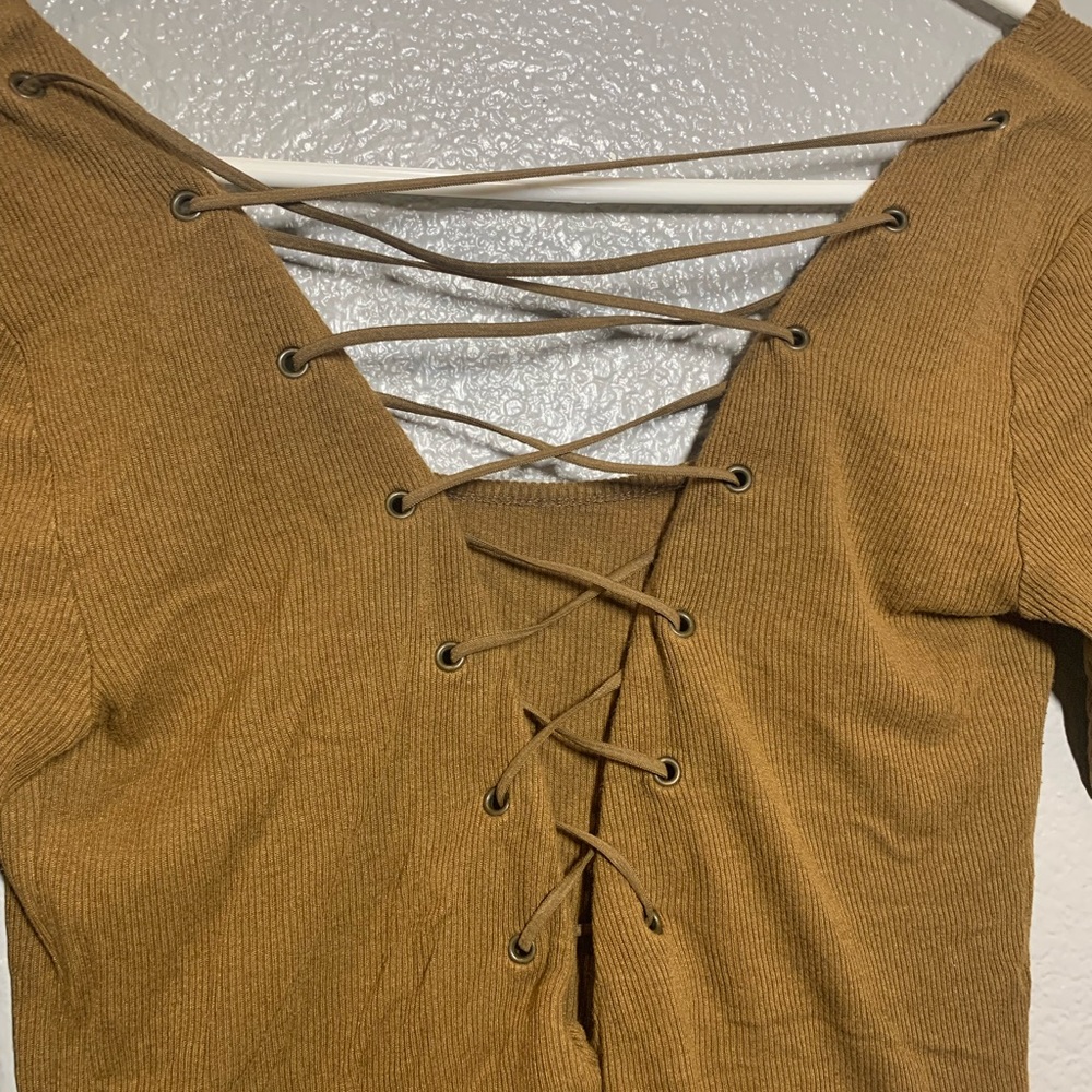 Forever 21 Criss Cross Back Crop Top